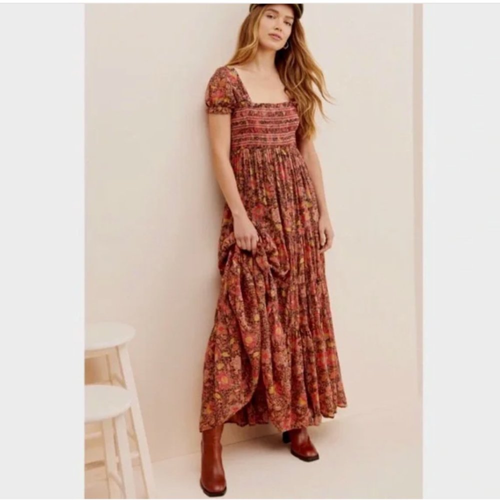 Free People Floral Maxi Dress